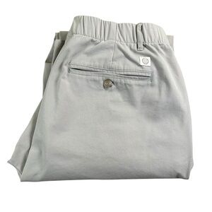 MARINE LAYER Saturday Stretch Twill Pants Khaki Elastic Waist‎ Large Tall